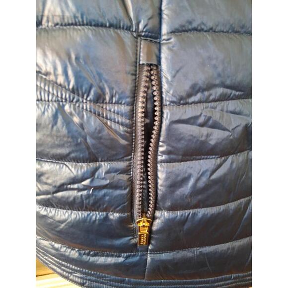 Tommy Hilfiger Sport Ladies Navy Blue Colorblock Quilted Puffer Vest Size S E1 - Picture 2 of 7